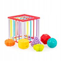 Sensoryczna Kostka Klocki Kształty Elastyczna Gumki Figurki 6szt