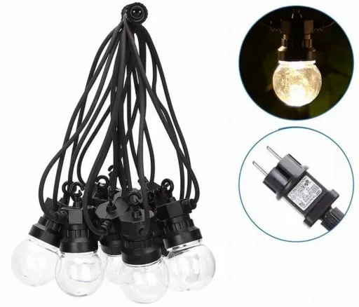 GIRLANDA LAMPKI SIECIOWE SZNUR 8M 10Żar na TARAS L zdjęcie 5