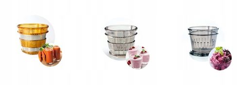 Wyciskarka wolnoobrotowa Berlinger 800W mocna sokowirówka 3 sita duży na Arena.pl