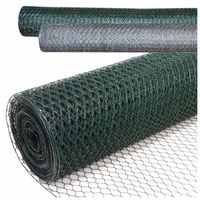 Siatka Na Woliery Hodowlana dla Kur z drutu PCV 0.9 mm 13x13 mm - 1m x 25MB