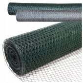 Siatka Na Woliery Hodowlana dla Kur z drutu PCV 0.9 mm 13x13 mm - 1m x