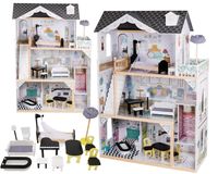 KX6487 Domek dla lalek MDF z akcesoriami 120cm XXL LED