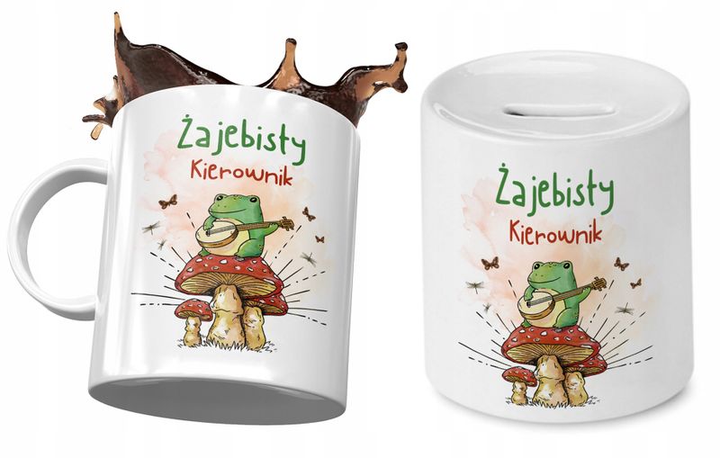 Dla Kierownika Zestaw Kubek + Skarbonka Na Prezent Z Nadrukiem Ze Zdjęciem zdjęcie 1