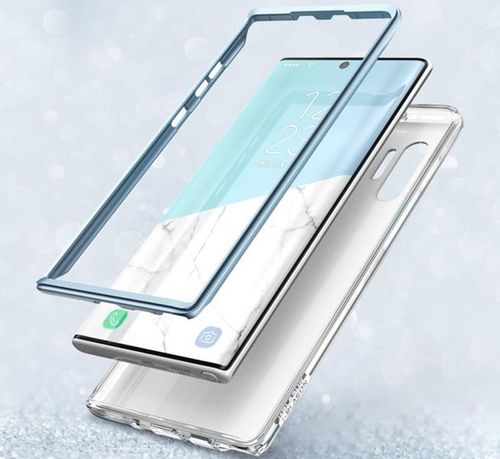 Etui Supcase Cosmo do Samsung Galaxy Note 10 Plus Marble Blue - Niebieski na Arena.pl
