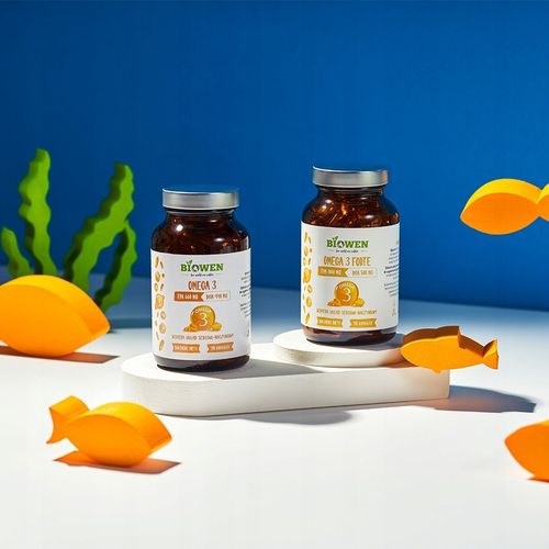 Biowen Omega 3 Forte 1000 mg EPA, 500 mg DHA 90 kaps Pamięć Wsparcie serca na Arena.pl