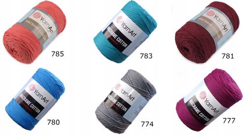 Włóczka macrame cotton kolory na Arena.pl