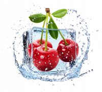 FOTOTAPETA kuchenna WIŚNIE KOSTKA LODU 380x256