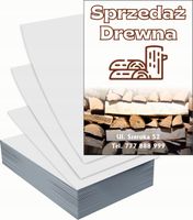 Ulotki A6 reklamowe firmowe 5000szt projekt w cenie SPRZEDAŻ DREWNA