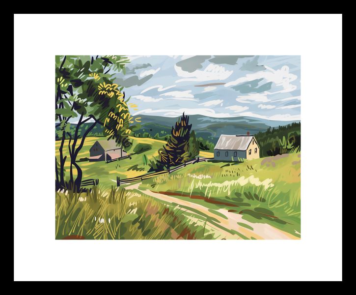 Plakat 20x15cm Bujna Wieś zdjęcie 3