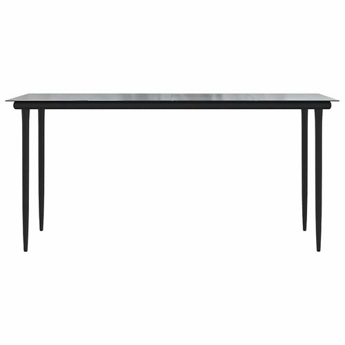 7-częściowy zestaw obiadowy do ogrodu, brązowy polirattan szkło na Arena.pl