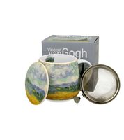KUBEK Z ZAPARZACZEM POKRYWKĄ DUO VAN GOGH POLE PSZENICY 430 ML