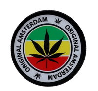 Grinder Młynek do Tytoniu „Original Amsterdam” – czarny liść na tle rasta