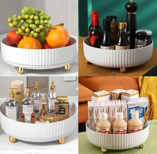 ORGANIZER OBROTOWY na Kosmetyki POJEMNIK na PERFUMY PĘDZLE Make-up 360 na Arena.pl