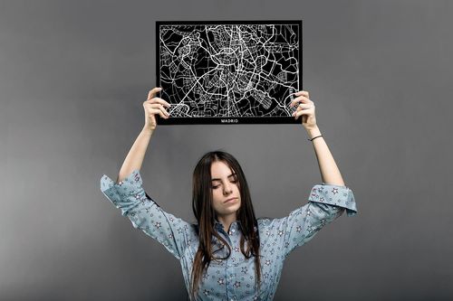 Deco Panel, Plan miasta Madryt 90x60 na Arena.pl