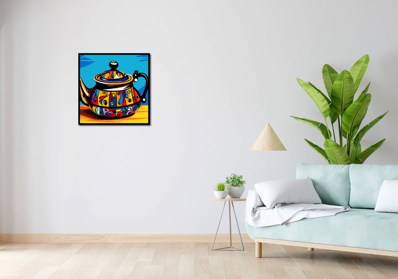 Plakat 60x60cm Może Herbatki? zdjęcie 4