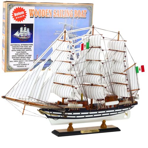 Model Kolekcjonerski Dekoracyjny Statek Żaglowiec Amerigo Vespucci 64x46cm na Arena.pl
