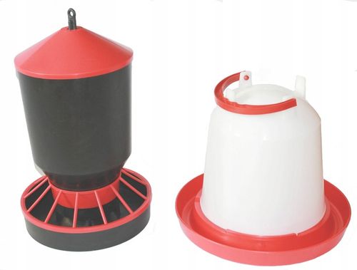 Karmnik karmidło poidło drobiu kur 10 L + 10 kg na Arena.pl