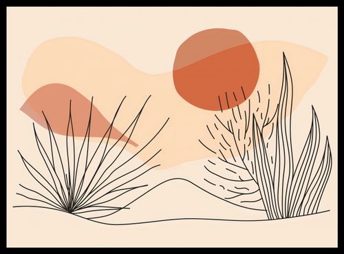 Plakat 55x40cm Miękka Roślinność na Arena.pl