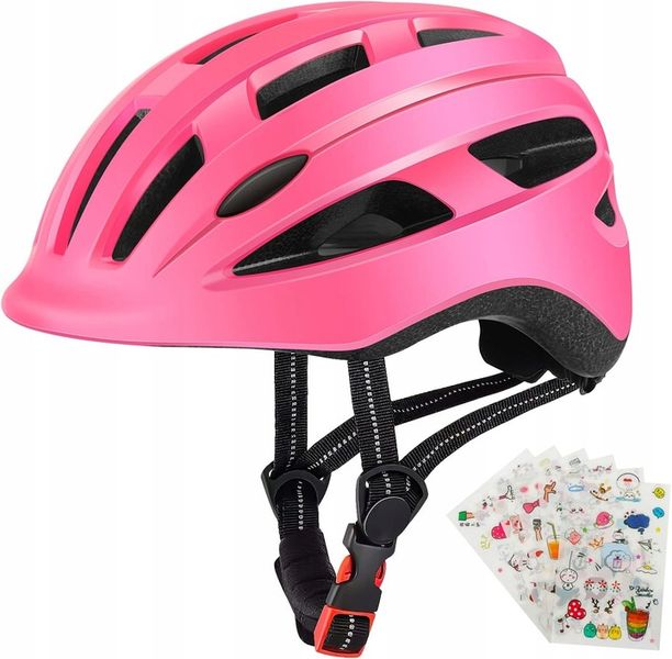 Kask Rowerowy DZIECĘCY DesignSter S 48-52CM RÓŻOWY NOWY zdjęcie 1