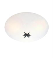 Sufitowa lampa okrągła Rose do przedpokoju biała czarna