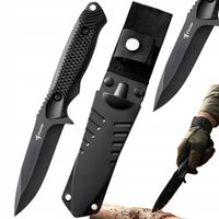 NÓŻ KOMANDOSA SURVIVAL HARCERSKI WOJSKOWY TAKTYCZNY BAGNET 20CM POKROWIEC