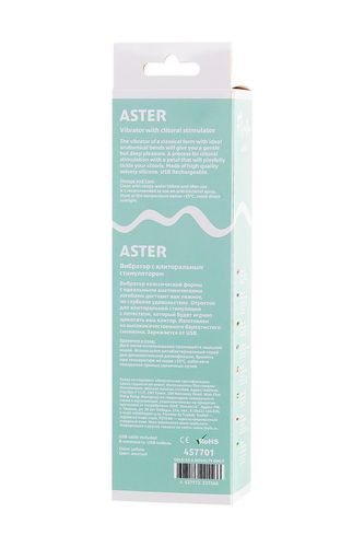 Vibrator With Clitoral Stimulator Flovetta By Toyfa Aster, Silicone, Yellow na Arena.pl