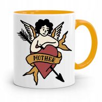 Kubek Żółty Prezent Dla Mamy Matki Mamusi Mother Z Nadrukiem Ze Zdjęciem