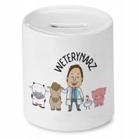 Skarbonka Dla Weterynarza Weterynarz Prezent Z Nadrukiem Ze Zdjęciem