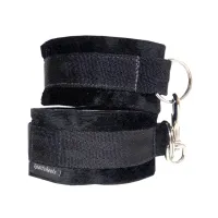 sportsheets soft cuffs black - miękkie kajdanki z wyściołką, czarne