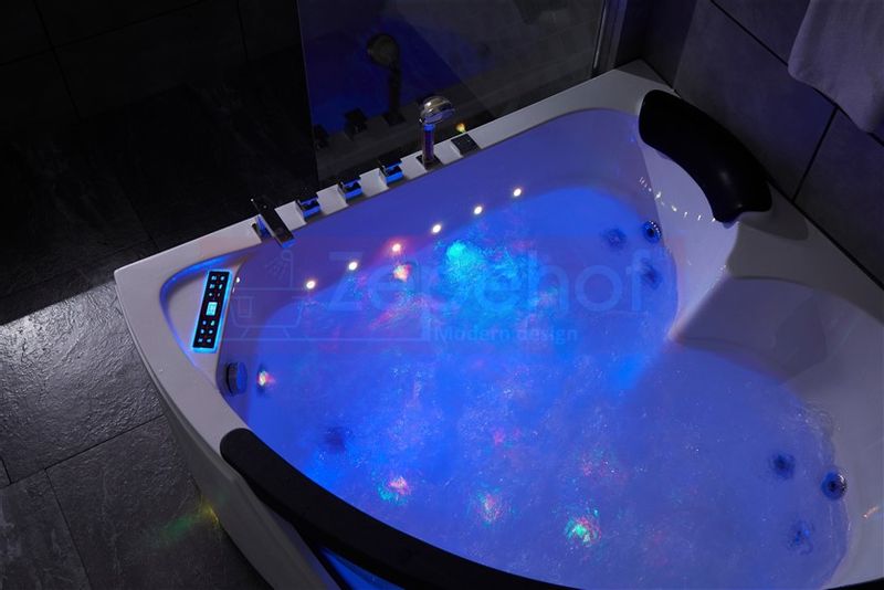 WANNA NAROŻNA Z HYDROMASAŻEM 150x150 MOCNE 2 POMPY GRZAŁKA zdjęcie 9