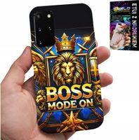 ETUI DO SAMSUNG GALAXY S20 PLUS - BOSS LEW Z KORONĄ NA TARCZY CASE + FOLIA