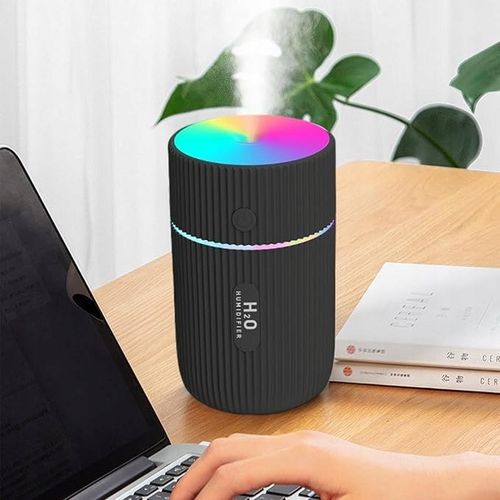 Nawilżacz powietrza dyfuzor zapachowy lampka nocna inhalacja czarny na Arena.pl