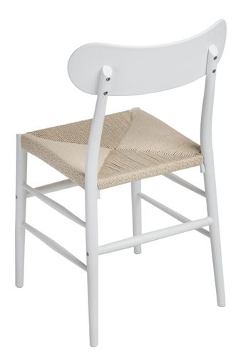 Krzesło teo białe/natural na Arena.pl