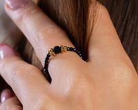 pierścionek z kamieni noc kairu (r24/kor/255/3au)