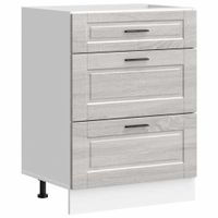 Szafka kuchenna dolna, Porto, szary dąb sonoma