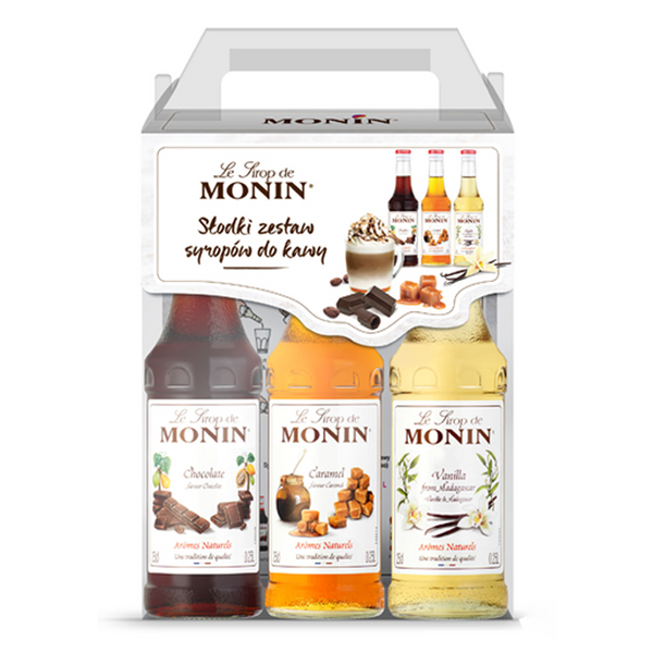 Monin - Zestaw Syropów Do Kawy 3x250ml - Arena.pl