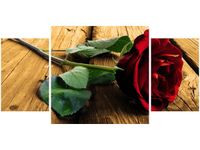 80X40CM RÓŻA UKOCHANEJ TRÓJ OBRAZ