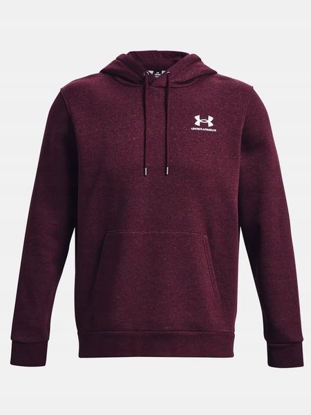 Under Armour Bluza Ua Essential Fleece Hoodie 1373880 Bordowy Loose Fit zdjęcie 4