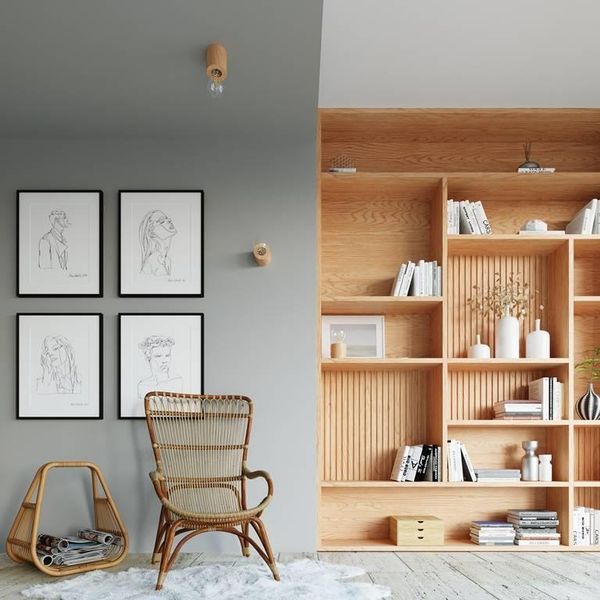 Drewniana LAMPA sufitowa SL.0672 okrągła OPRAWA spot natynkowy ekologiczny downlight zdjęcie 3