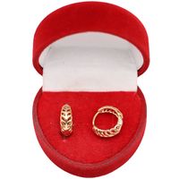 Złote KOLCZYKI ze stali chirurgicznej 316L K434