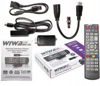 Tuner DVB-T2 Wiwa Mini dekoder tv naziemnej H.265