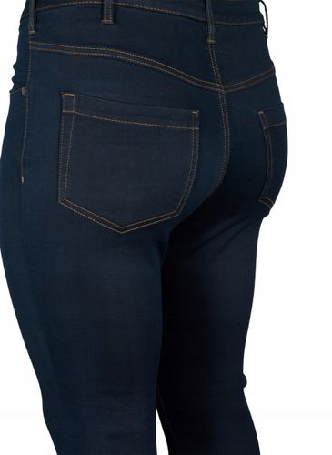 Super waskie jeansy ZIZZI Amy z wysokim stanem 42x82 na Arena.pl