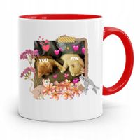 Kubek Czerwony Na Walentynki Me And You Prezent Z Nadrukiem Ze Zdjęciem