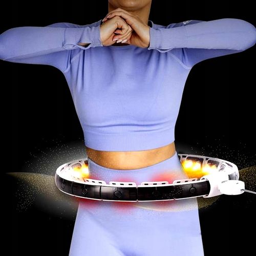 Hulahop Składane z Licznikiem LCD i Obciążeniem Biały Marki HMS na Arena.pl