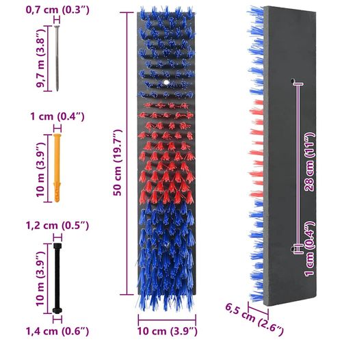 Szczotki do bydła Czerwony i niebieski 50 x 10 x 6.5 cm na Arena.pl