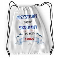 Plecak Sportowy Szkolny Dla Maksa Syna Dziecka Z Nadrukiem Ze Zdjęciem