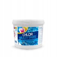 2 x CHLOR Tabletki MULTI 25x200g Chemia Basenowa 3w1 Wody w Basenie Jacuzzi