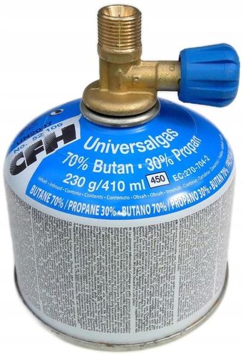 REDUKCJA DO NAPEŁNIANIA KARTUSZY Z ZAWORKIEM 7/16 - 3/8 PROPAN BUTAN na Arena.pl