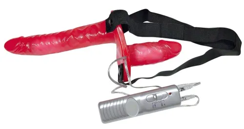 bad kitty duo strap-on czerwony z podwojnym systemem wibracji pvc na Arena.pl