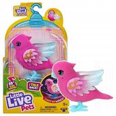 Little Live Pets Ptaszek Mówiący Różowy Świeci